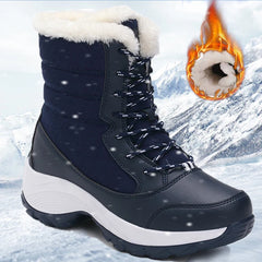 Women's Boots Snow Soft Shoes Women Platform Ladies Shoes Fashion Mid High Boots Plus Size Winter Girls Boots Botas Mujer