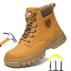 2024 Indestructible Shoes Work Safety Shoes With Steel Toe Cap Puncture-Proof Male Security Protective Shoes Work Sneakers Men