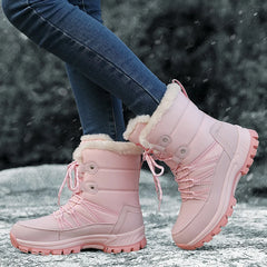 New Snow Boots Women's Winter Cotton Shoes Thick Warm Shoes Cold resistant Cotton Boots Mountaineering Shoes