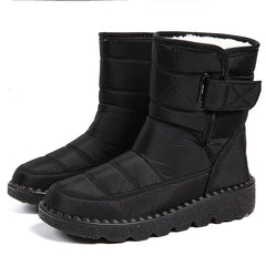 Winter Shoes Woman Waterproof Snow Boots Winter Warm Fur Botas Mujer Korea Style Black Ankle Boots For Women