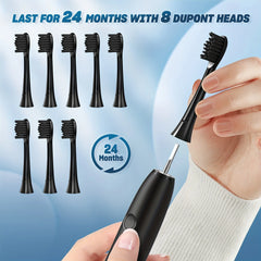 Electric Toothbrush Tooth Brush USB Rechargeable Adult Ultrasonic Teeth Cleaning 8 Replacement Toothbrush Heads