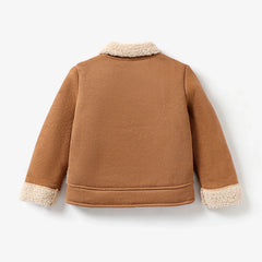 Kid Boy's Trendy Thick Fabric Stitching Coat/Jacket Soft and Comfortable  Perfect for Outings and Daily Wear Basic Style