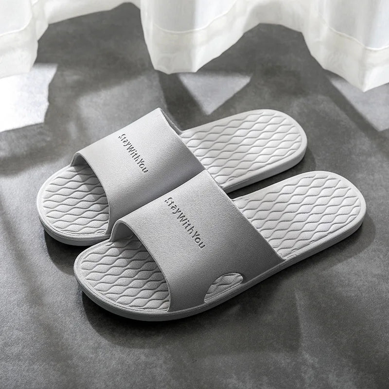 New Women Indoor Floor Flat Shoes Light Slippers Summer Non-slip Flip Flops Bath Home Slippers Female Slipper Comfortable