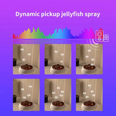 Dynamic Jellyfish Air Humidifier 250ml Essential Oil Diffuser Remote Control Bedroom Humidifier With 7 Colorful Night Lights