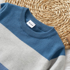 Toddler Boy Casual Stripe Colorblock Knit Sweater