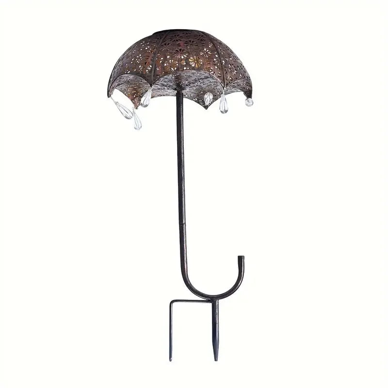 Solar Ground Plug Light Umbrella Stake Lights Garden Decoration Landscape Waterproof Lights for GardeGarden, Pathway, Patio