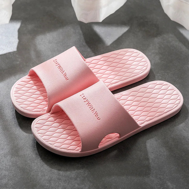 New Women Indoor Floor Flat Shoes Light Slippers Summer Non-slip Flip Flops Bath Home Slippers Female Slipper Comfortable