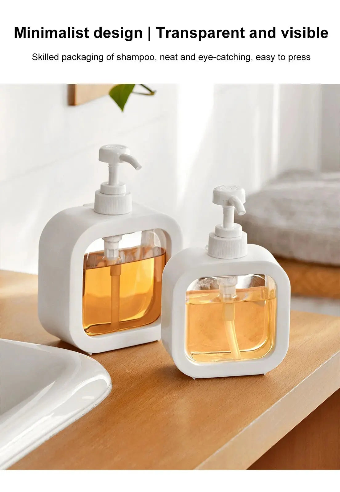 1pc Large Capacity Empty Bottle Laundry Detergent Dispensing Bottle and Shower Gel Detergent Dispensing Bottle