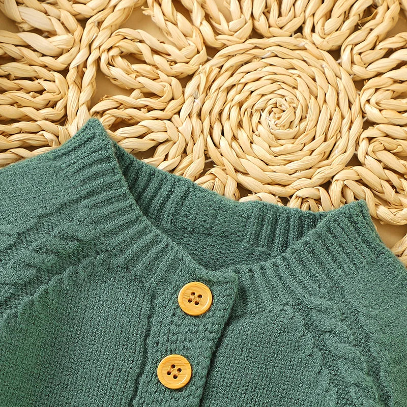 Baby Boys Girls Bodysuits Long Sleeve Knitted Newborn Netural Spring Autumn Winter Onesie Jumpsuits 0-18m Toddler Infant Clothes