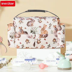 Diaper bag Flower Cartoon Baby Stroller Organizer Nappy Diaper Bags Carriage Buggy Pram Cart Waterproof Stroller Accessories