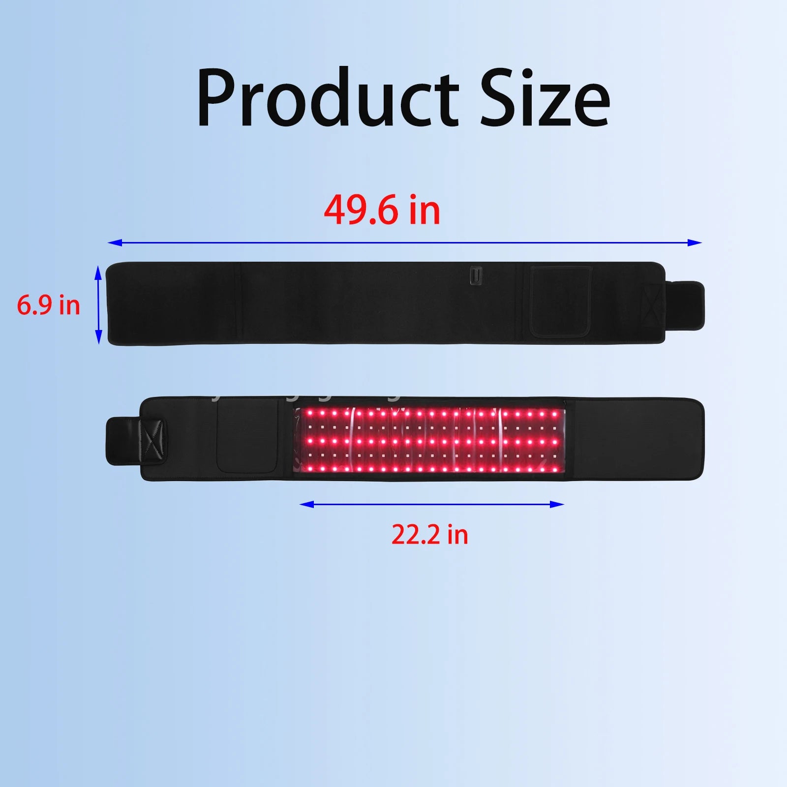 Red ＆Infrared Light Therapy Belt 850nm 660nm LED Beauty Devices fo Wrap Burn Fat Face Wrap Slimming  Waist Heat Pad Full Body