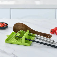 1PC Kitchen Spatula Rack Pot Lid Rack Shelves Countertop Shovel Spoon Shelf Soup Spoon Pad Put Soup Spoon Chopsticks Holder