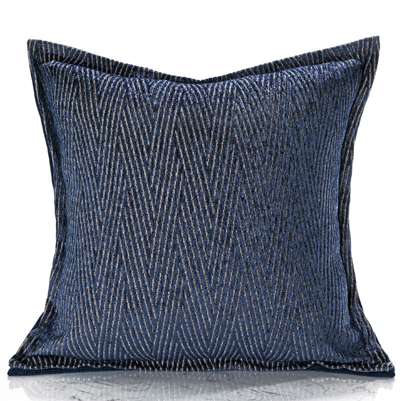 Denim Blue Modern Minimalist Living Room Sofa Pillow