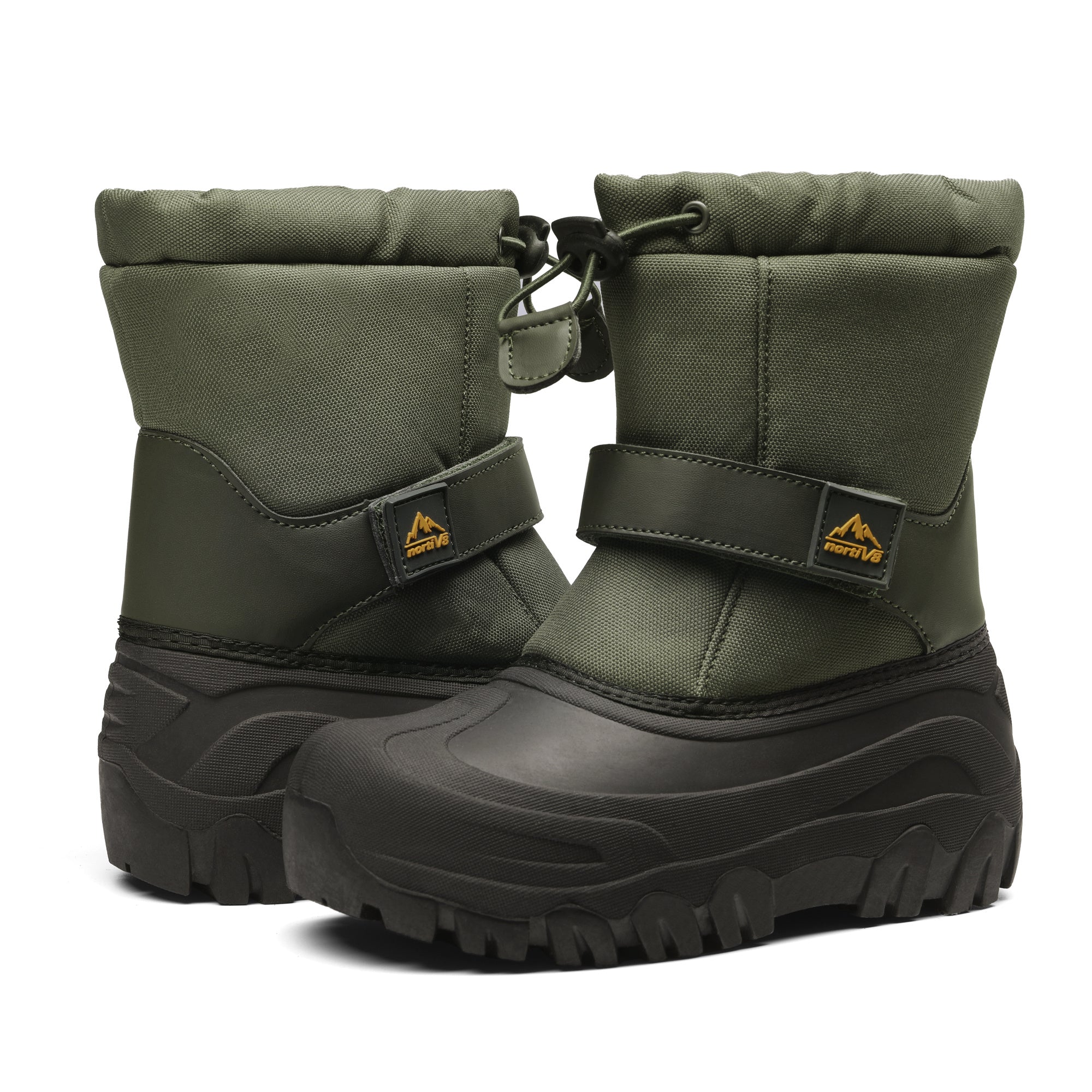 Youngsters' Waterproof Snow Boots - Cozy Faux Fur Lined, Anti-Slip Mid Calf Winter Shoes for Boys & Girls