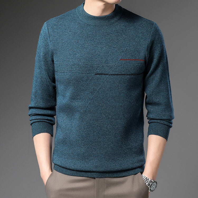 Thickened  Men's Round Neck Loose Casual Sweater