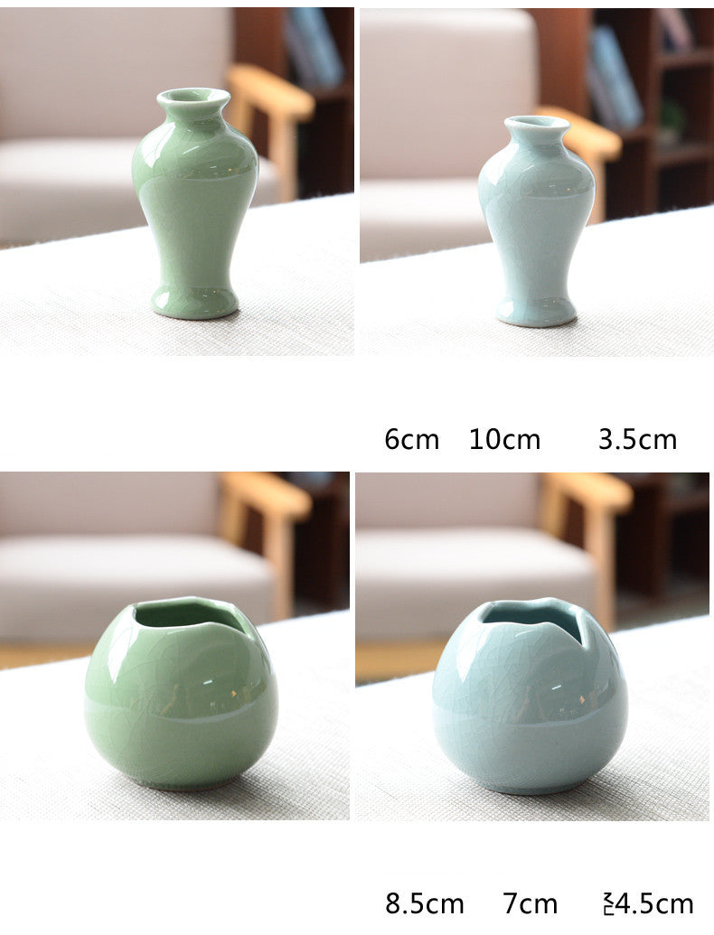 Living Room Modern Creative Small Celadon Vase