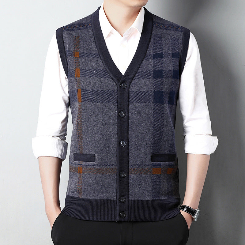 Thickened Vest Middle-aged And Elderly Knitwear