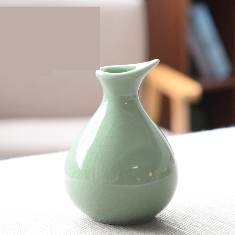 Living Room Modern Creative Small Celadon Vase