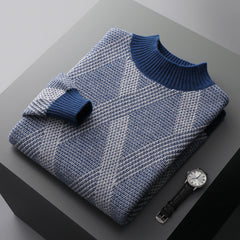 Half Turtleneck Thickened Matting Woven Sweater