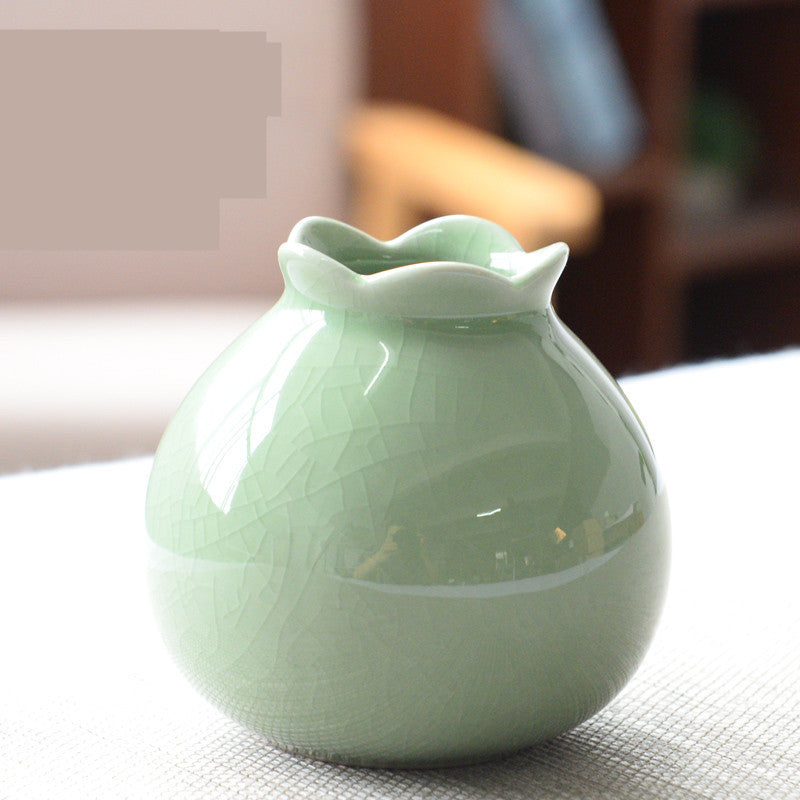 Living Room Modern Creative Small Celadon Vase