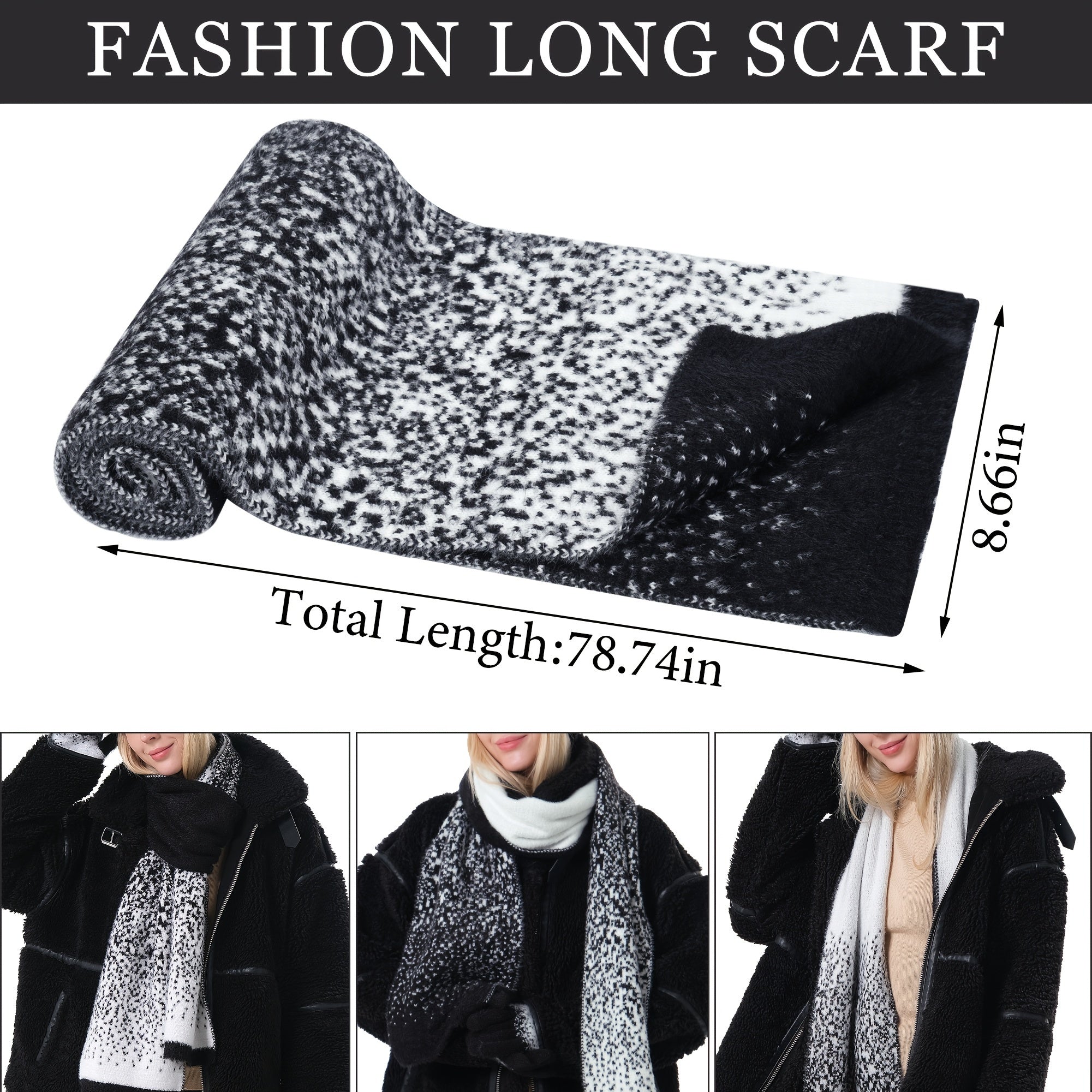 Winter Warmth Set - Fashion Scarves and Accessories - Soft Fleece Beanie Hat, Touchscreen Gloves, and Long Scarf for Women, Perfect Gift Idea