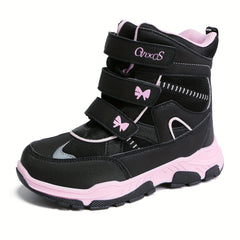 Winter Snow Boots for Kids - Waterproof, Mid-Calf, Non-Slip, Insulated, Warm, and Comfortable Girls and Boys Snowshoes for Cold Weather