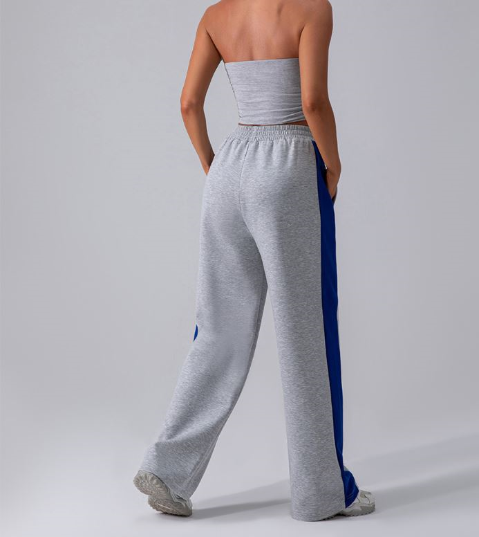 New women's sports pants joggers wide leg oversized street athletics sport wear